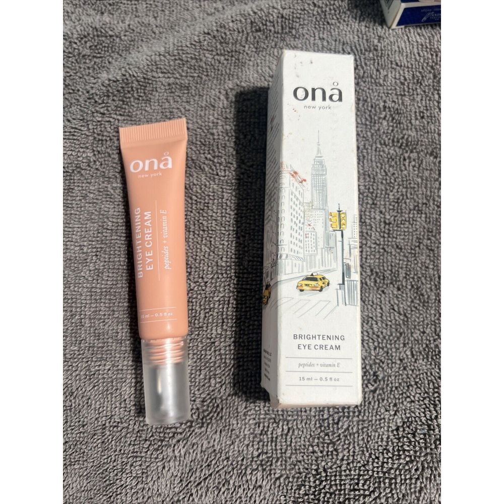 Ona New York Brightening Eye Cream With Peptides FULL SIZE 15ml./.5oz. RP$42 NEW